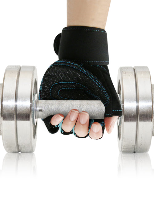 Load image into Gallery viewer, Men Gym Gloves Half Finger Cycling Gloves Pro Fitness Weight Lifting
